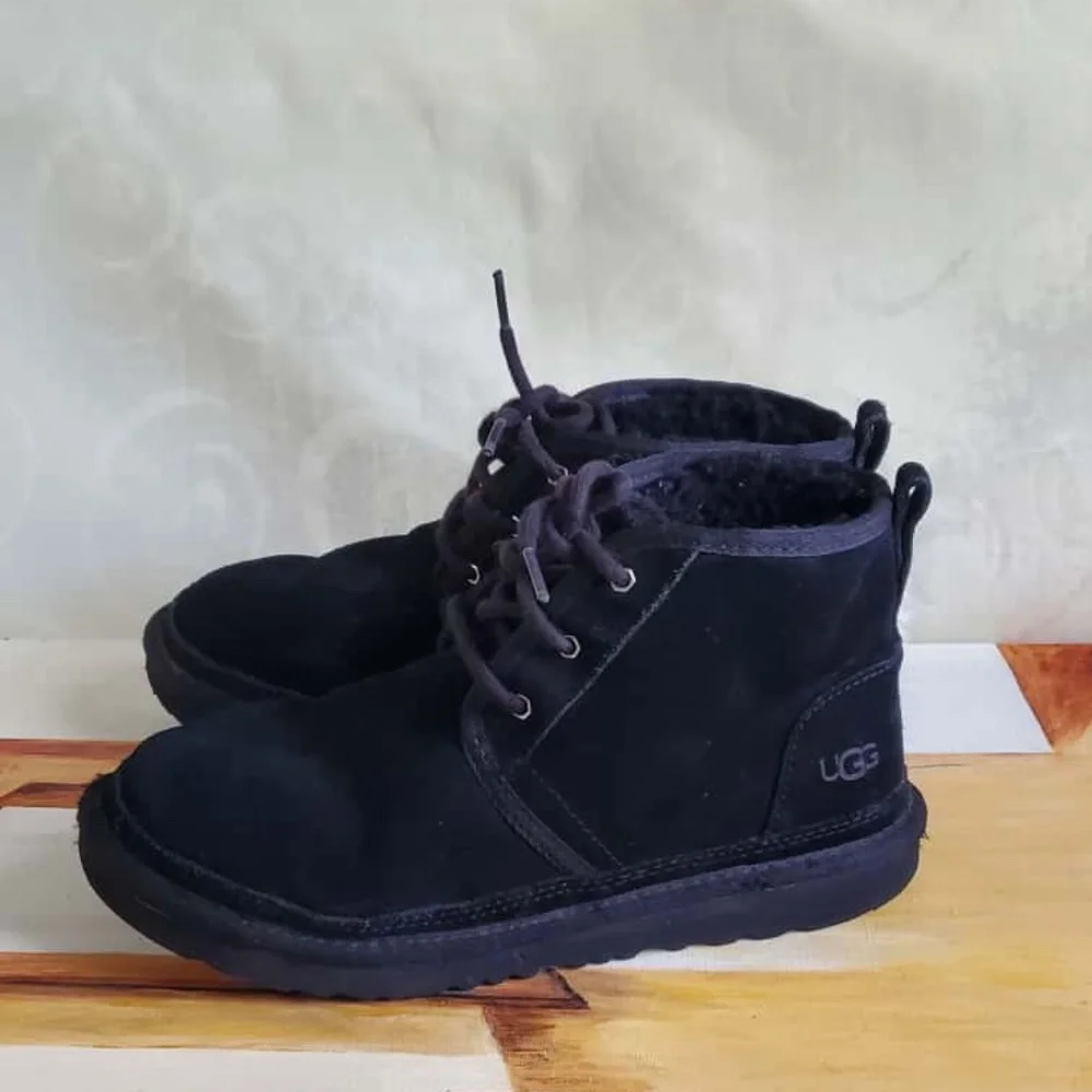 UGG Black Classic Ankle Mini Boots Size 6.